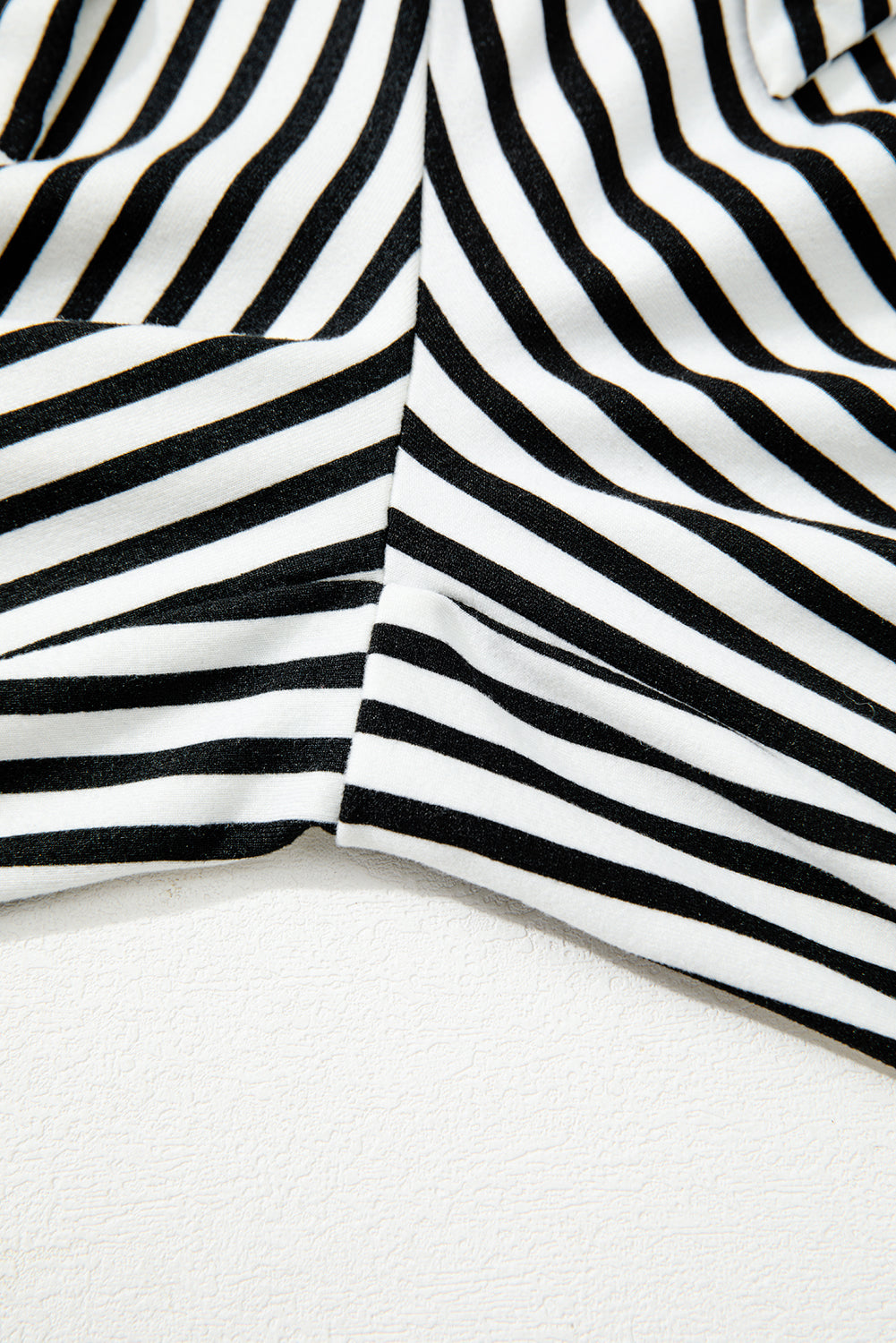 Stripe Tied High Waist Straight Leg Pants