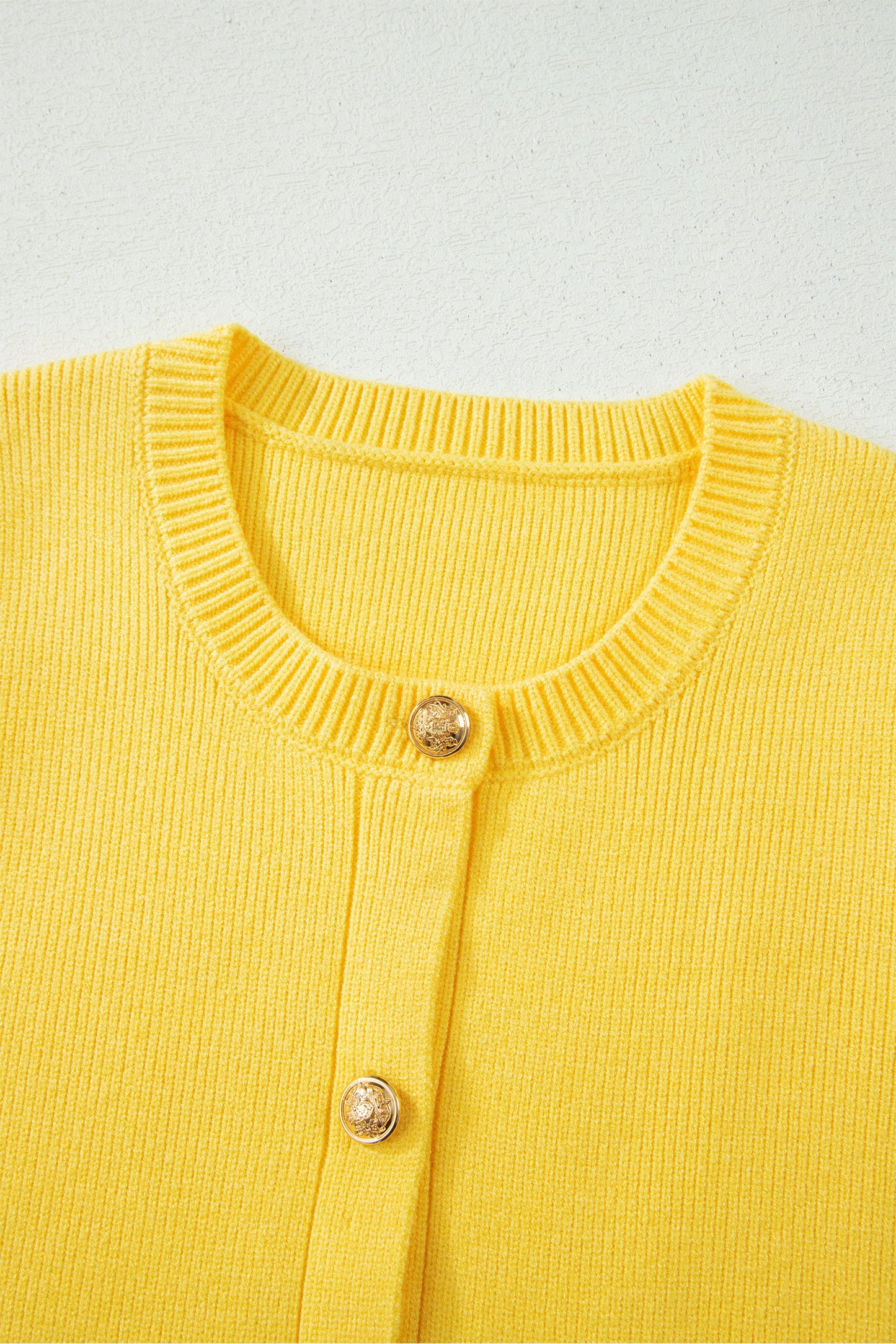 Solid Knit Sleeveless Button Front Pocketed Sweater